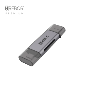Hrebos Premium | Leitor de Cartão SD & Micro SD